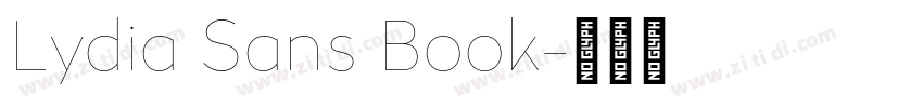 Lydia Sans Book字体转换 Lydia Sans Book字体转换